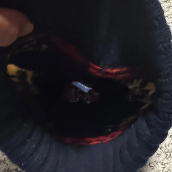 Ralph Lauren Navy Beanie with Red and White Accents - Picture 4 of 4